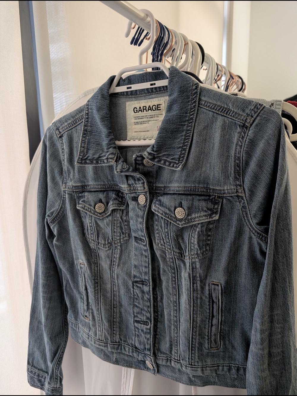 Garage Women's Light Blue Denim Jacket - Classic Jean Jacket